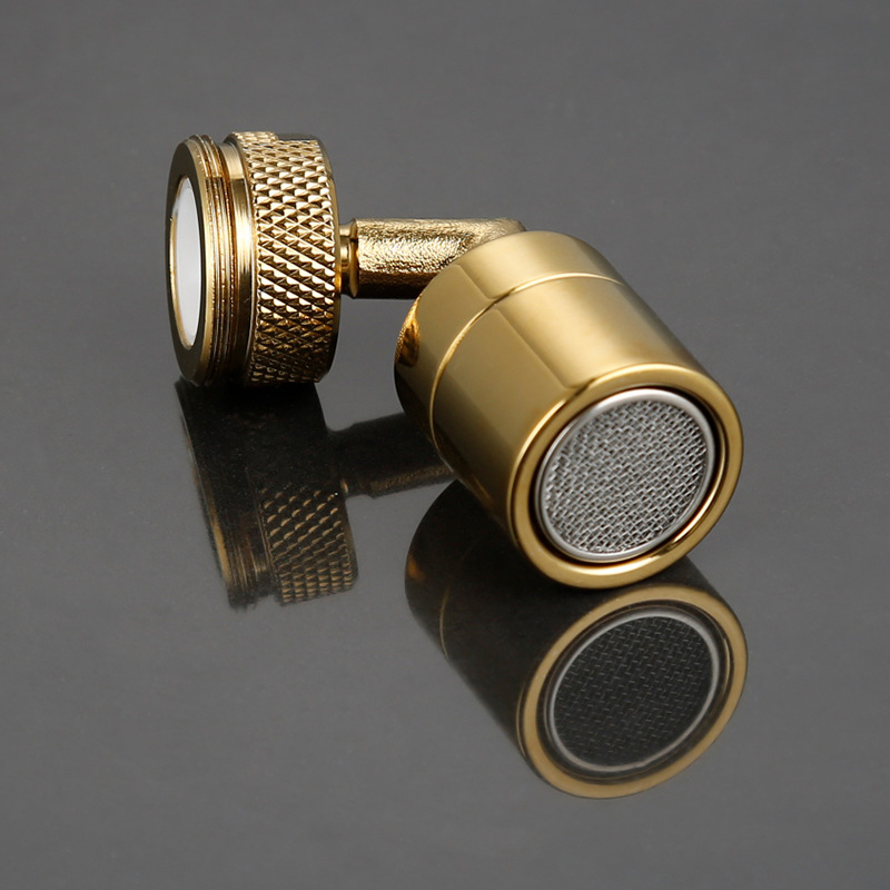 M24 external wire all-copper 360° universal faucet bubble maker anti-splash washbasin joint rotary extender Specification drawing