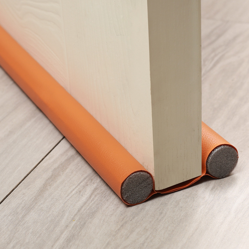 Upgraded sealing strips, double-sided door gap strips, windproof and soundproof door bottom gap strips, bedroom door insect-proof and wear-resistant leather strips full figure