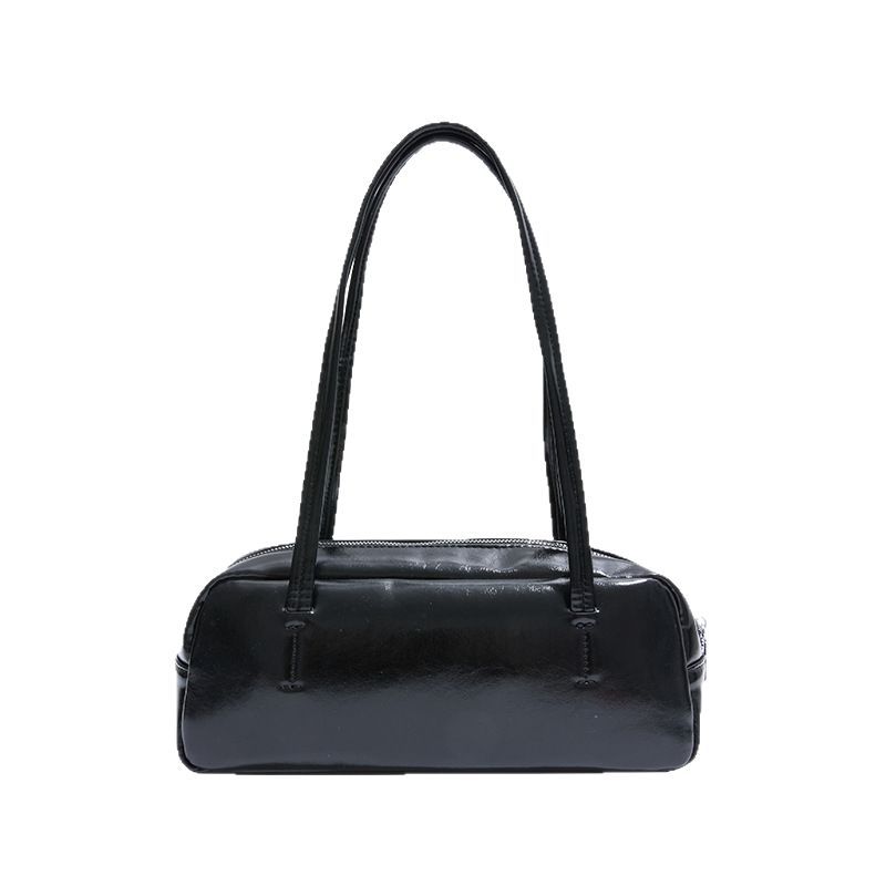 Cross-border Korean version solid color simple hand-held armpit bag for women 2025 new style, high-end, fashionable, casual and versatile single-shoulder bag Item Picture