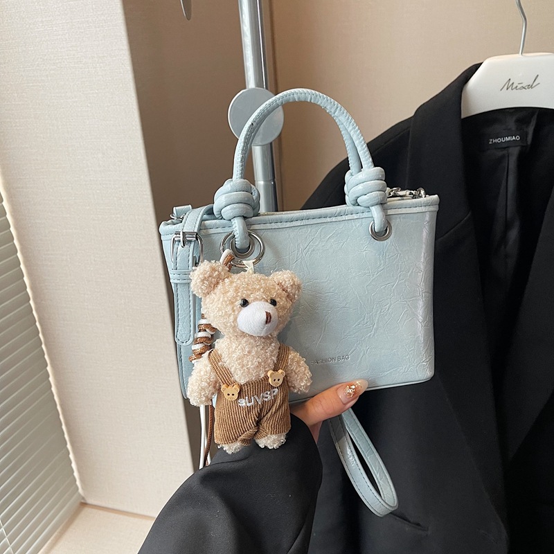 Simple and casual handbag, Korean style, fashionable and versatile bucket bag, 2025 new style, niche design, high-end crossbody bag Specification drawing