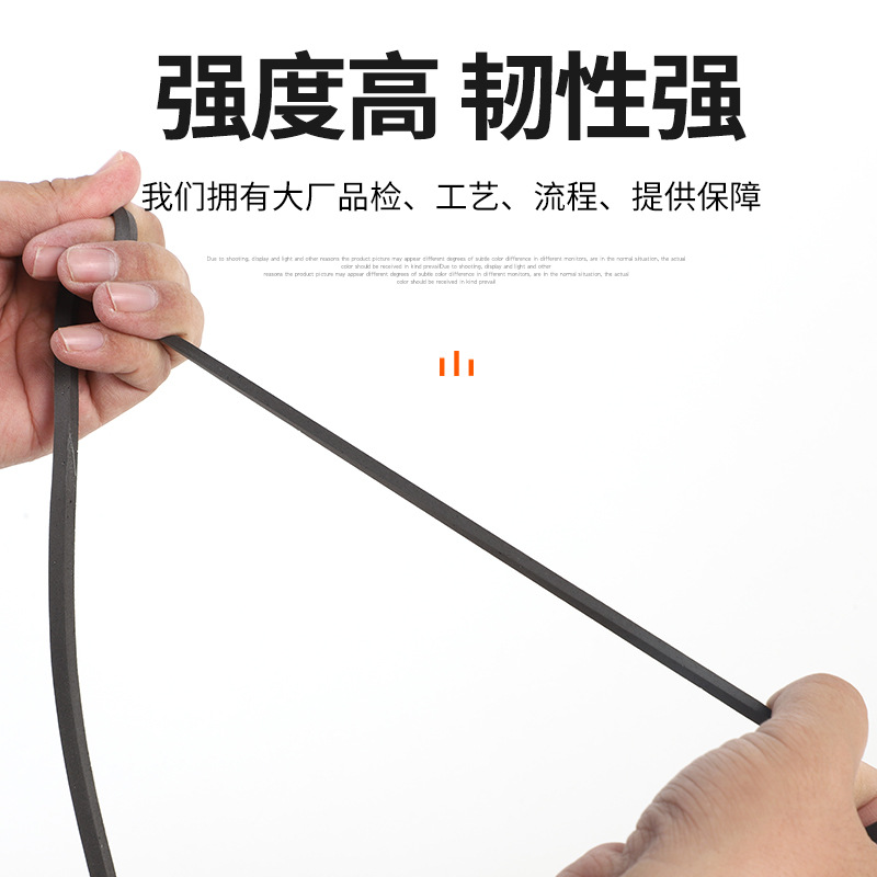 Square rubber strip screen, window screen pressing strip, sealing strip, household window, old-fashioned wooden door and window, aluminum alloy EVA window screen pressing strip Specification drawing