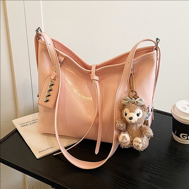 High-end, stylish, large-capacity casual tote bag for women, 2025 new Korean version, fashionable and versatile, single-shoulder crossbody bag full figure