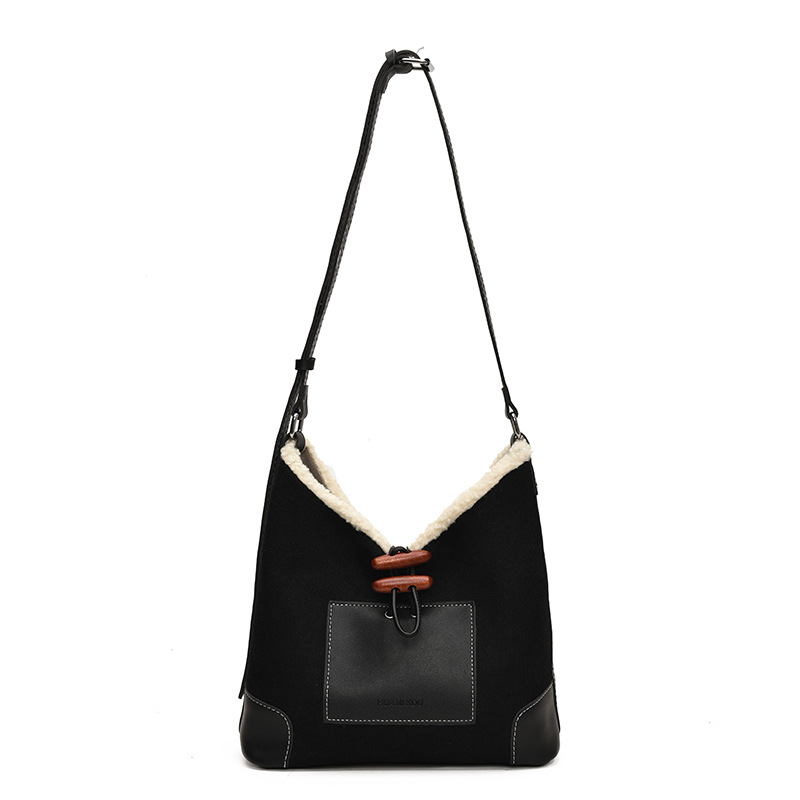 This year's popular single-shoulder bucket bag is a high-capacity women's large capacity 2024 new style fashionable and versatile casual crossbody bag Item Picture