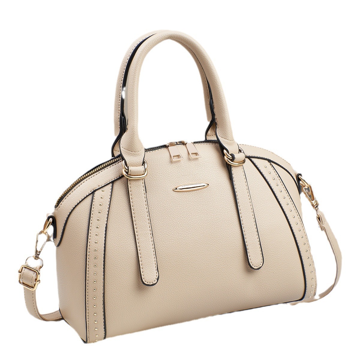 Wholesale of Boston Bag Women's 2024 new niche quality pu handbag with large capacity single-shoulder crossbody bag Item Picture