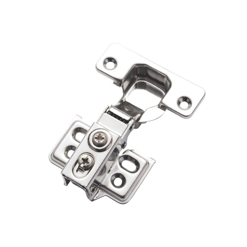Stainless steel hydraulic short-arm buffer damping hinge for wardrobe cabinet door silent closing door cabinet hinge manufacturer wholesale Item Picture