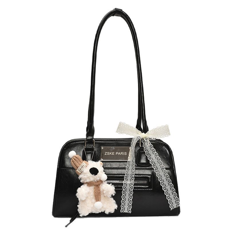 Trendy solid-color fashionable handbag for women, 2025 new style, simple and high-end texture underarm bag, niche and versatile shoulder bag Item Picture