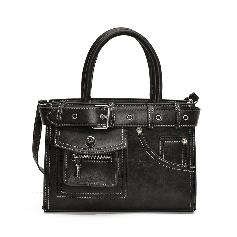A stylish and casual hand-held small square bag for women in 2024, featuring a high-end, simple and versatile single-shoulder bag with a niche design Item Picture