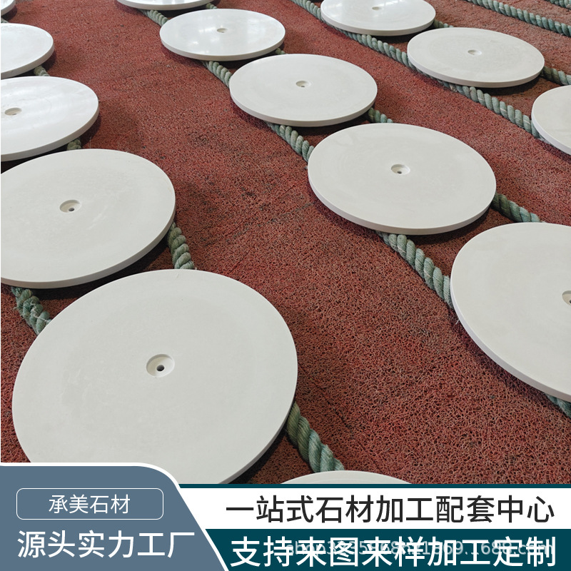 Solid wood marble coat rack accessories, base, artificial stone disc base, tea tray, solid wood wood, Chinese light luxury full figure