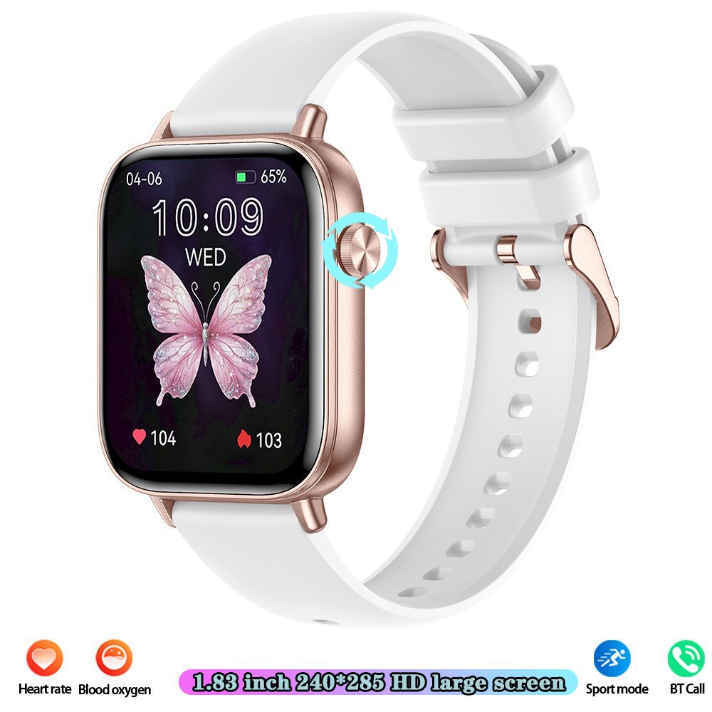 The new I128 smartwatch features a step count, heart rate monitoring, Bluetooth call, 1.69 touch screen, and a smart bracelet details Picture