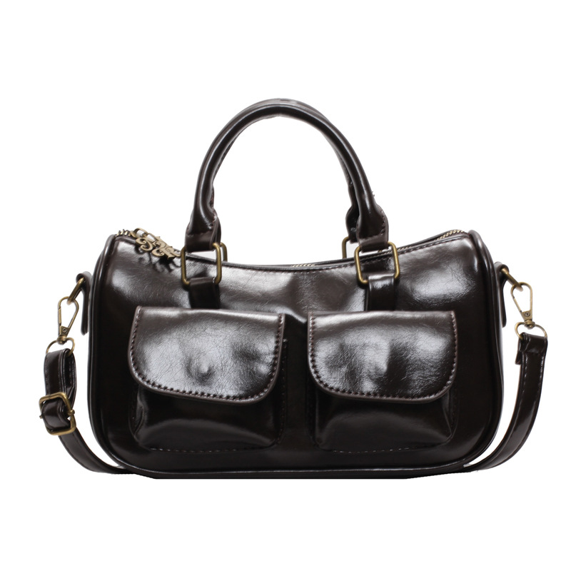 High-end, niche design bag, women's retro 2024 new casual single-shoulder crossbody bag, women's hand-held pillow bag Item Picture
