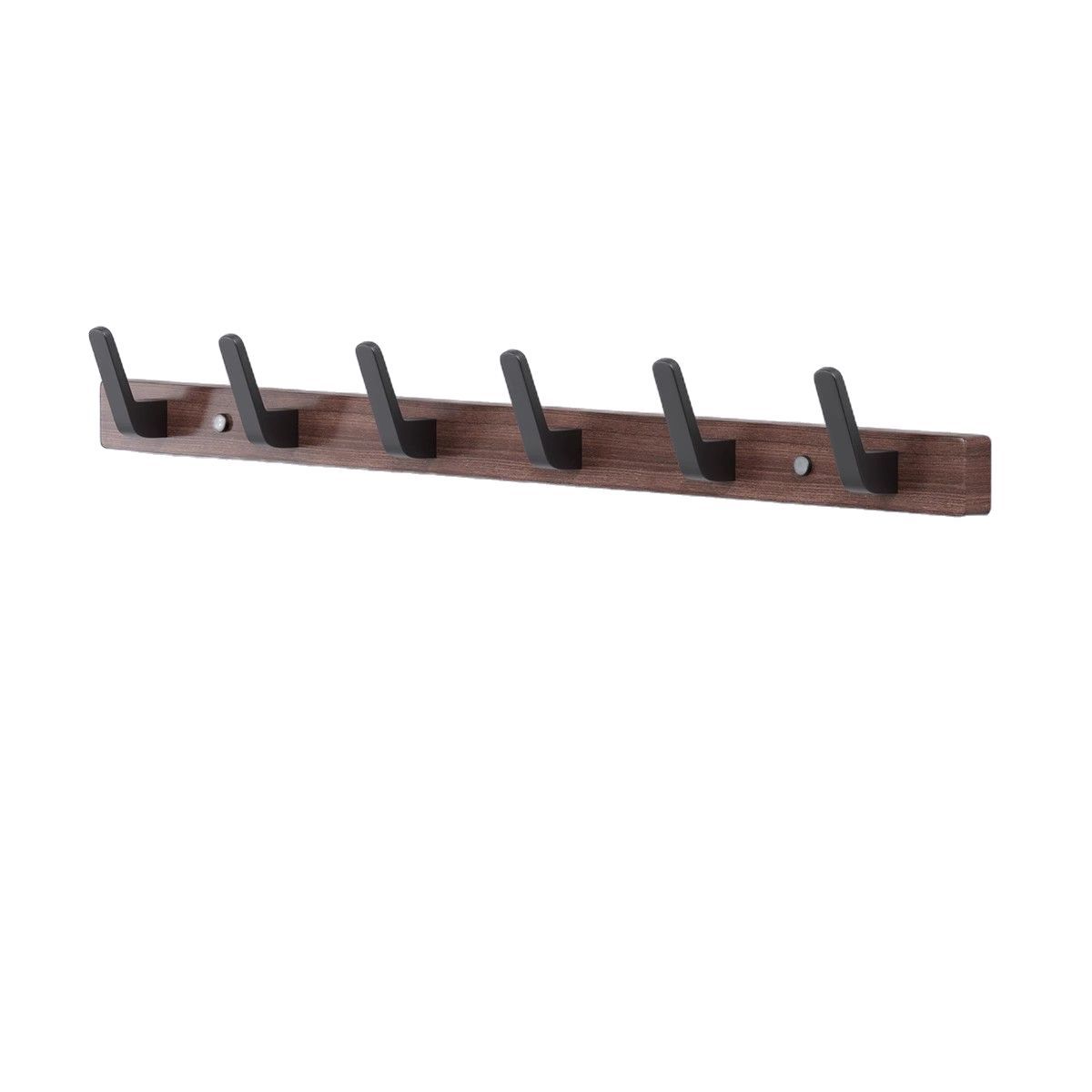 Walnut wood clothes hanger, solid wood hook, bedroom door behind clothes hook, bathroom entrance, hotel decoration row hook, coat hook Item Picture