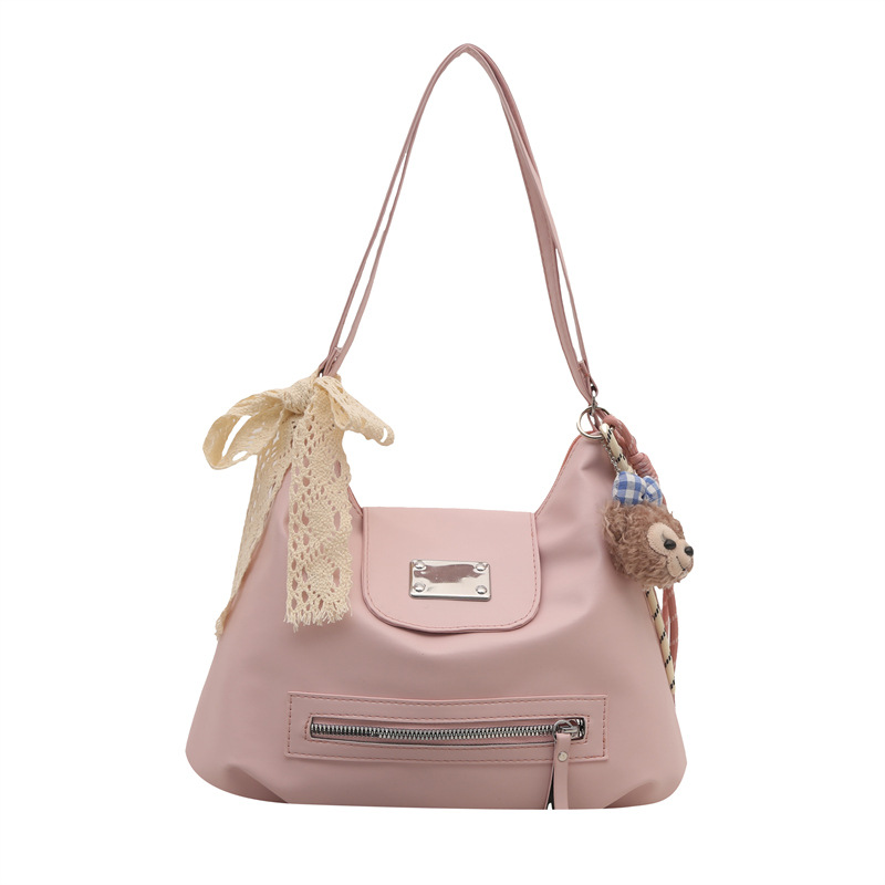 The 2025 new large-capacity college-style backpack is a versatile tote bag for women's daily commuting and a retro niche crossbody bag Item Picture