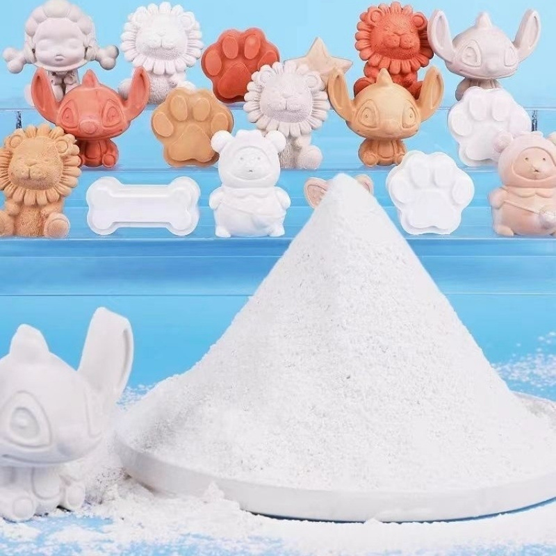 DIY gypsum doll, gypsum white model mold, art sculpture, quick-drying high-strength special powder, super hard and fast drying Specification drawing