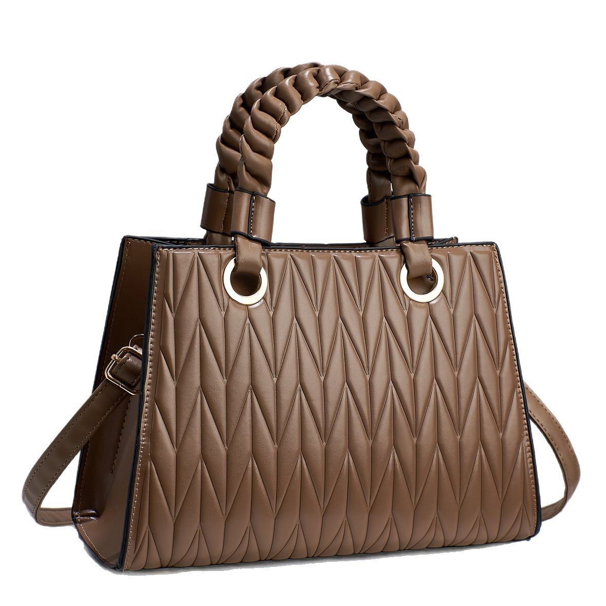 The 2025 new embroidered women's bag, with a high-end texture, is a hand-polished color single-shoulder crossbody bag for practical cross-border commuting Item Picture