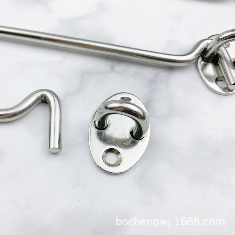 Thickened stainless steel wind hooks, furniture accessories, door and window hooks, hooks, tie hooks, tie hooks, wind hooks, door hooks, manufacturer wholesale Application Scenario
