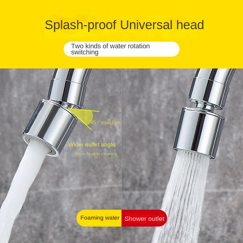 Household kitchen faucet extender, washbasin, universal dual-mode water outlet, multi-functional anti-splash bubble maker details Picture
