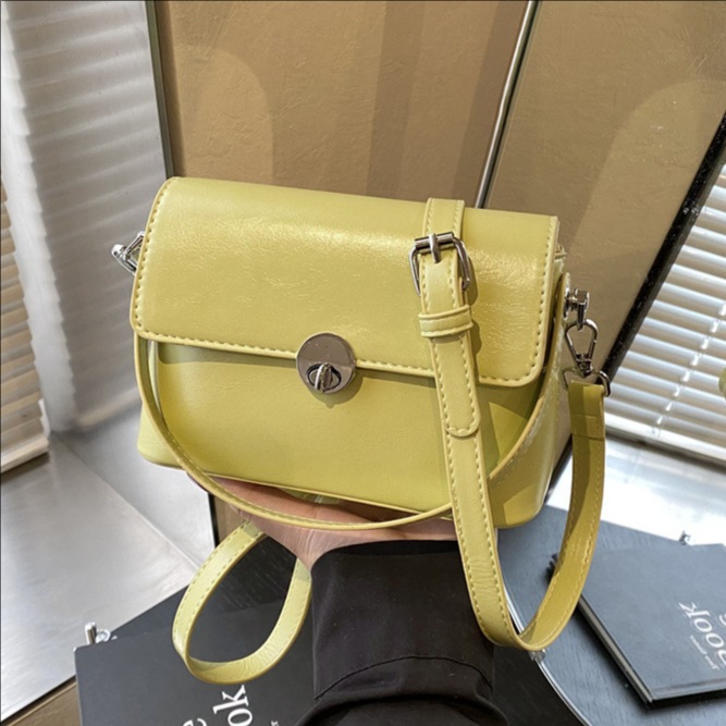 A new high-end solid-color hand-held small square bag for women in Spring/Summer 2025, a trendy, casual and versatile single-shoulder crossbody bag full figure