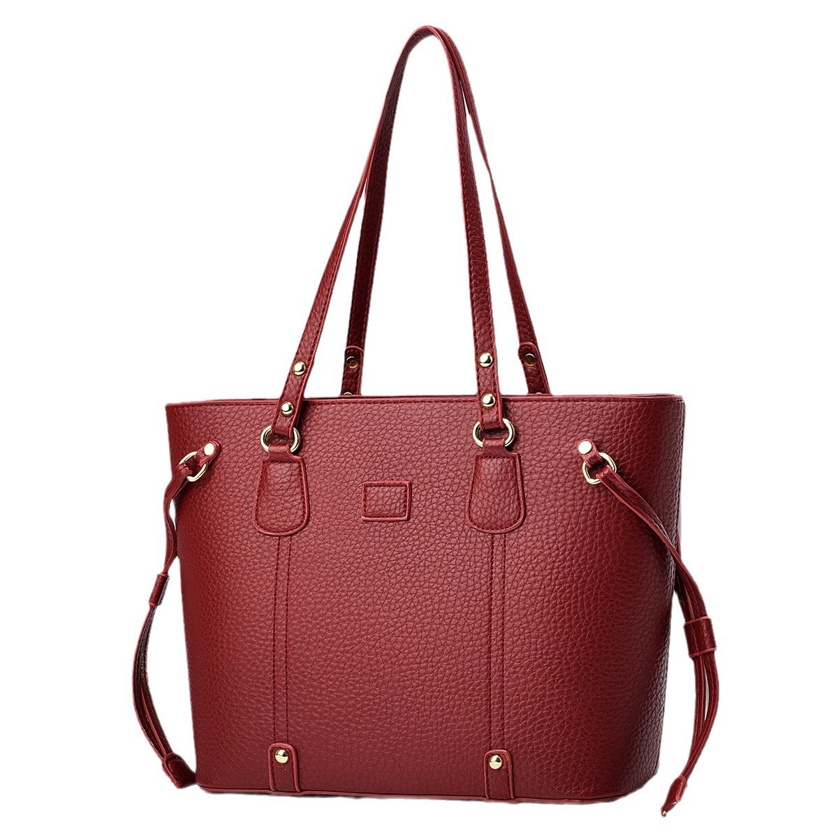 The 2024 new large-capacity underarm tote bag with lychee pattern is a trendy single-shoulder crossbody bag for women and a high-quality commuting handbag Item Picture