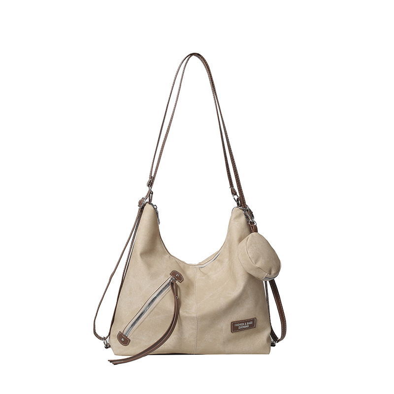 Large-capacity fashionable underarm bag, color-blocking single-shoulder bag, simple tote bag, commuting lady's backpack Item Picture