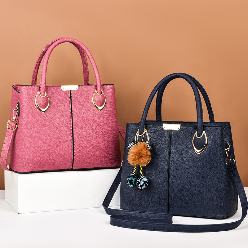 Cross-border foreign trade women's 2022 autumn and winter new handbag, women's single-shoulder bag, large-capacity solid color crossbody bag consignment Specification drawing