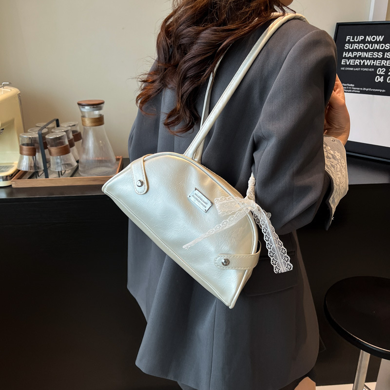 Fashionable and casual underarm bag for women, Spring 2025 new Korean style trendy retro single-shoulder handbag, high-end women's pillow bag details Picture