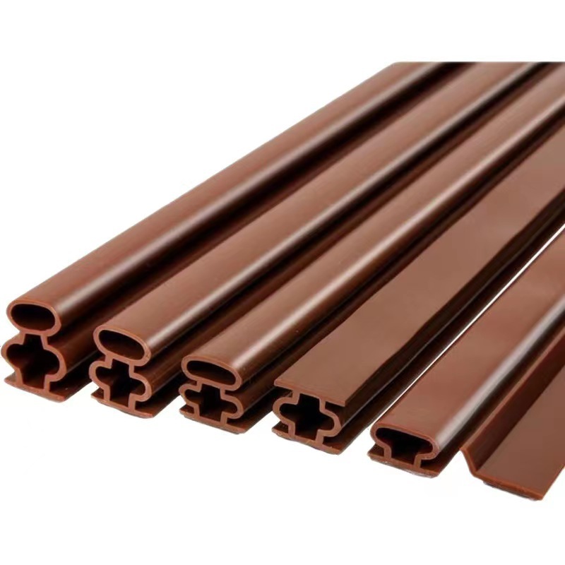 Anti-theft door I-shaped sealing strip, anti-collision, dust-proof, self-adhesive door gap, door edge, door bottom, door frame, entrance door sound insulation rubber strip Item Picture