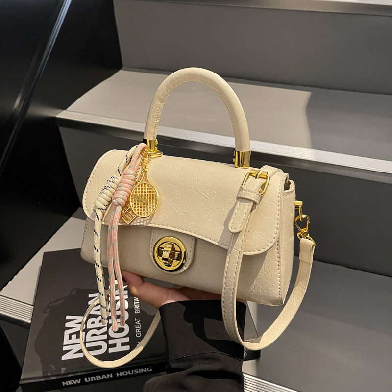 Retro small bag for women 2025 new style casual and versatile single-shoulder crossbody bag, Korean-style fashionable hand-held small square bag for women full figure