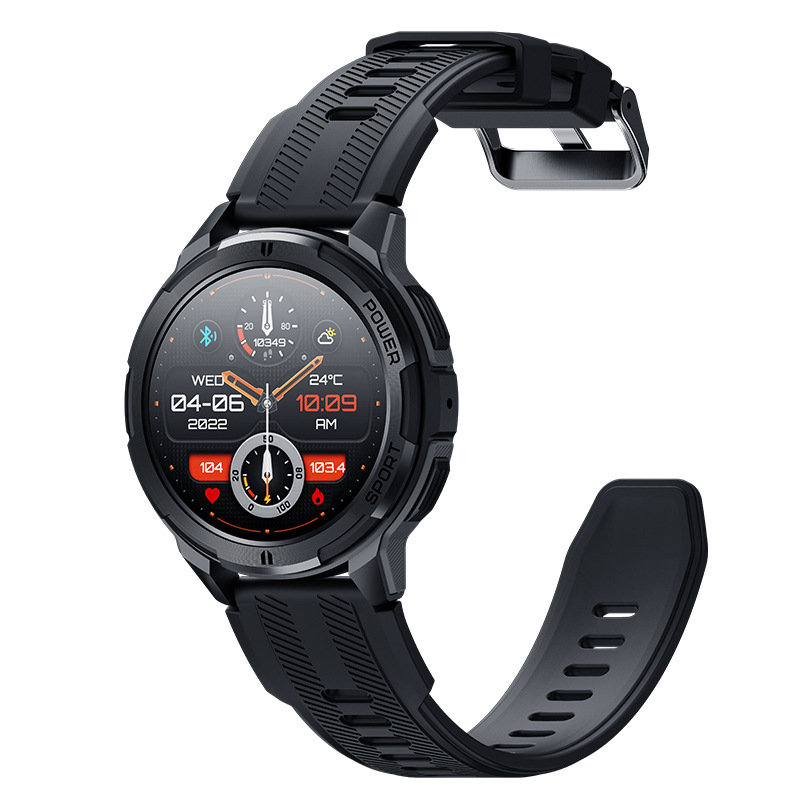 The new C25 communication smartwatch features a 1.43-inch AMOLED screen with a 466*466 display. It is a heart rate, blood pressure and multi-sports watch Specification drawing