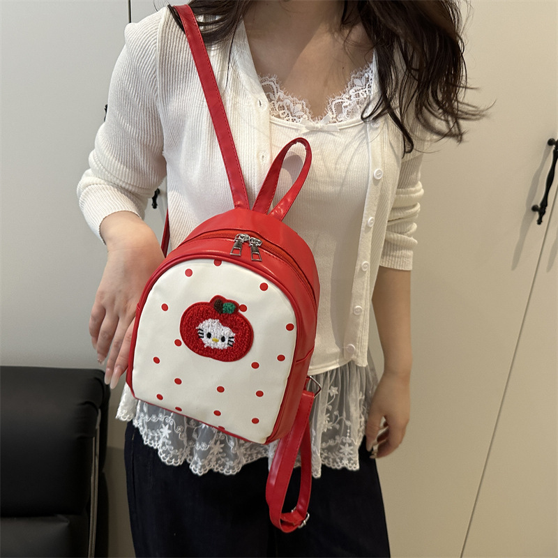 Girlish cat handbag, portable large-capacity cute backpack for women, new Spring 2025 crossbody bag details Picture