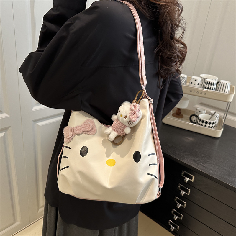Women's backpack 2025 New retro college style, versatile, large-capacity casual, college student commuting bag, single-shoulder bag details Picture