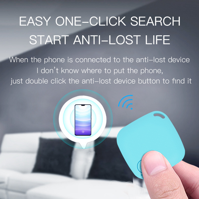 The diamond-shaped anti-loss selfie device is suitable for Apple and Android models. It is used for cross-shipment and foreign trade source gift keychain anti-loss and consignment Specification drawing