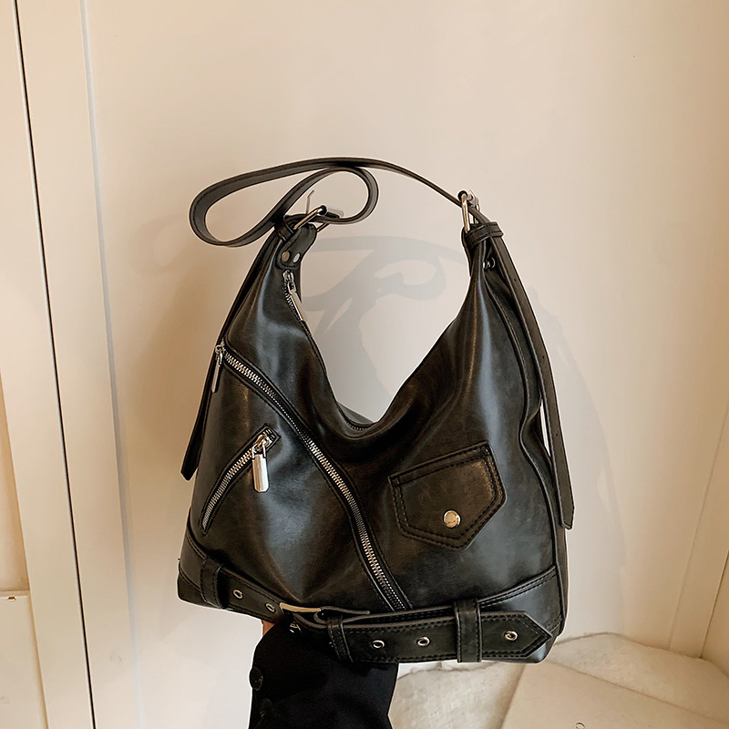 The high-end Maillard multi-functional crossbody bag for women in 2024, a popular single-shoulder bag with a large capacity tote bag details Picture