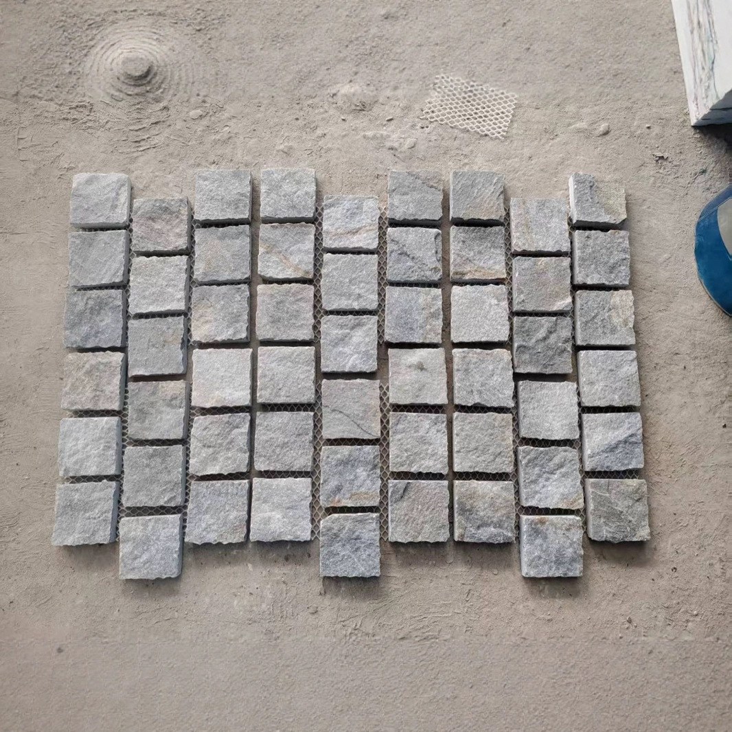 Yellow rust-colored ice-crack floor tiles, polygonal mesh stone, natural cultural stone, green rust-colored SLATE, crushed and pieced stone manufacturer Specification drawing