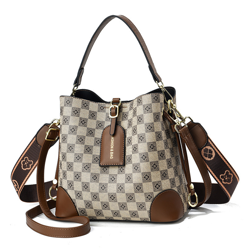 The 2022 new Douyin bucket bag, a large-capacity, simple handbag and single-shoulder crossbody bag, is a bestseller in live-streaming by Internet celebrities Item Picture