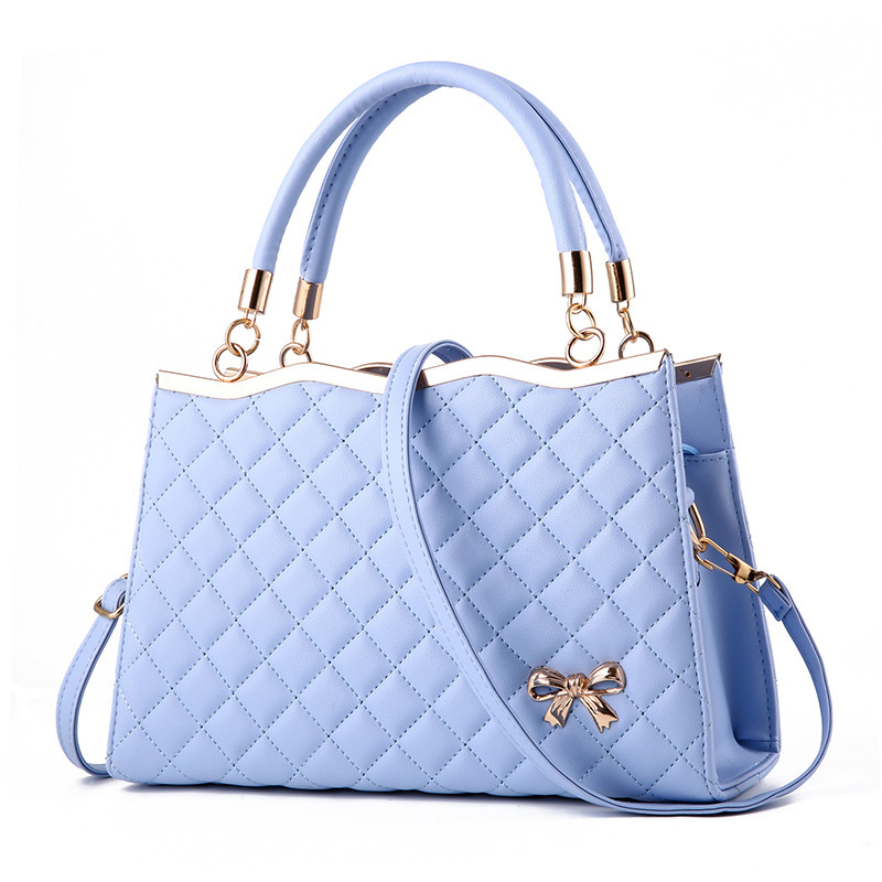 The 2024 new style of foreign trade women's bag, a trendy diamond-shaped bow and fashionable diamond-shaped crossbody single-shoulder bag handbag Item Picture