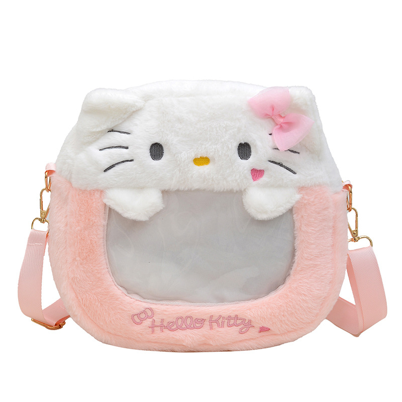 A cute and girlish cartoon Sanrio crossbody visual backpack with large capacity for class and birthday gifts Item Picture