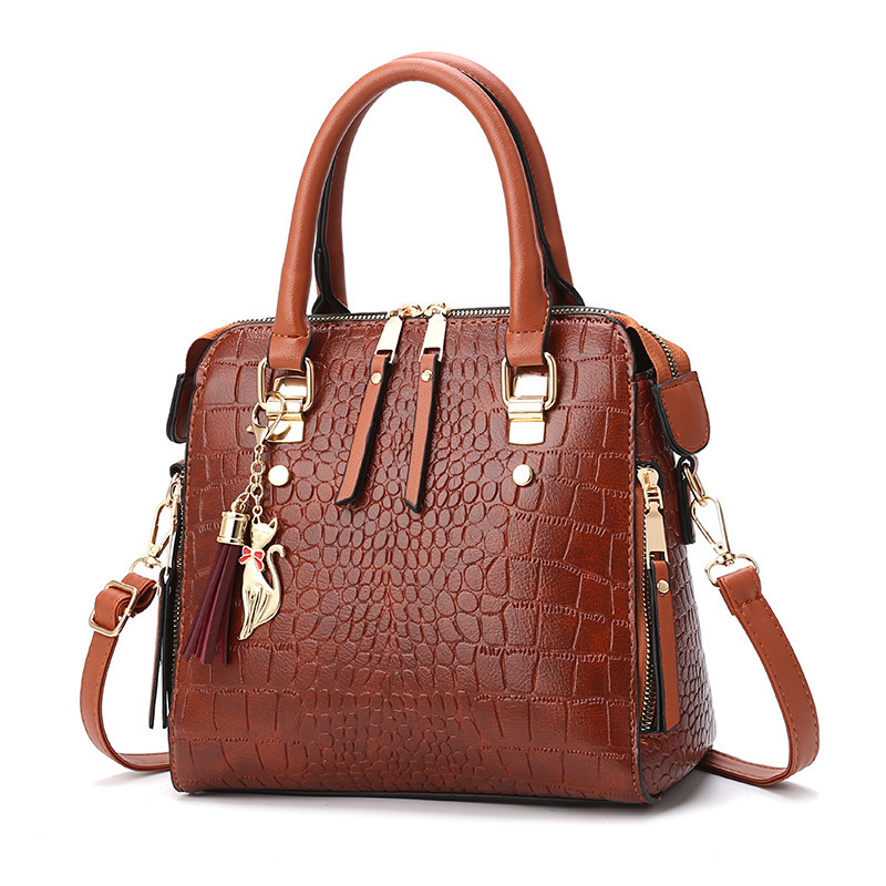 Cross-border foreign trade women's bag 2022 New Style Fashionable stone-patterned women's bag, trendy large-capacity hand-held bag, shoulder-hand-carried diagonal cross bag Specification drawing