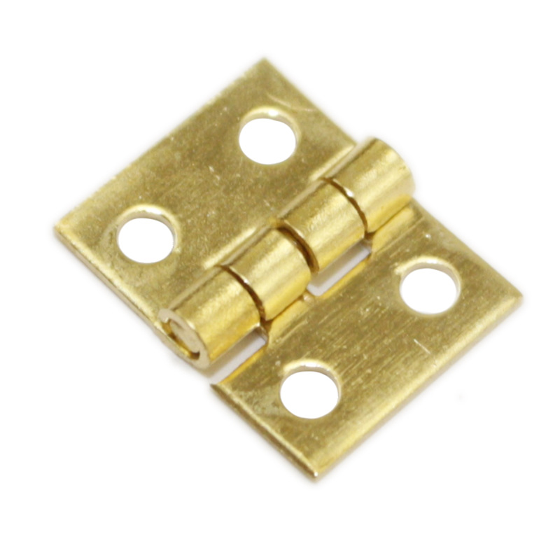 2-point mini hinge with nail folding, flat hinge, 4-hole small hinge, 8*10 copper hinge, small model folding Item Picture