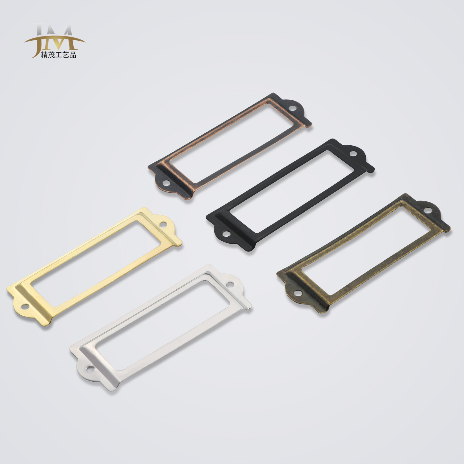 Jingmao Hardware offers new Chinese-style antique business card frames, decorative frames, gift box frames, iron sheet frames, handles and furniture accessories Specification drawing