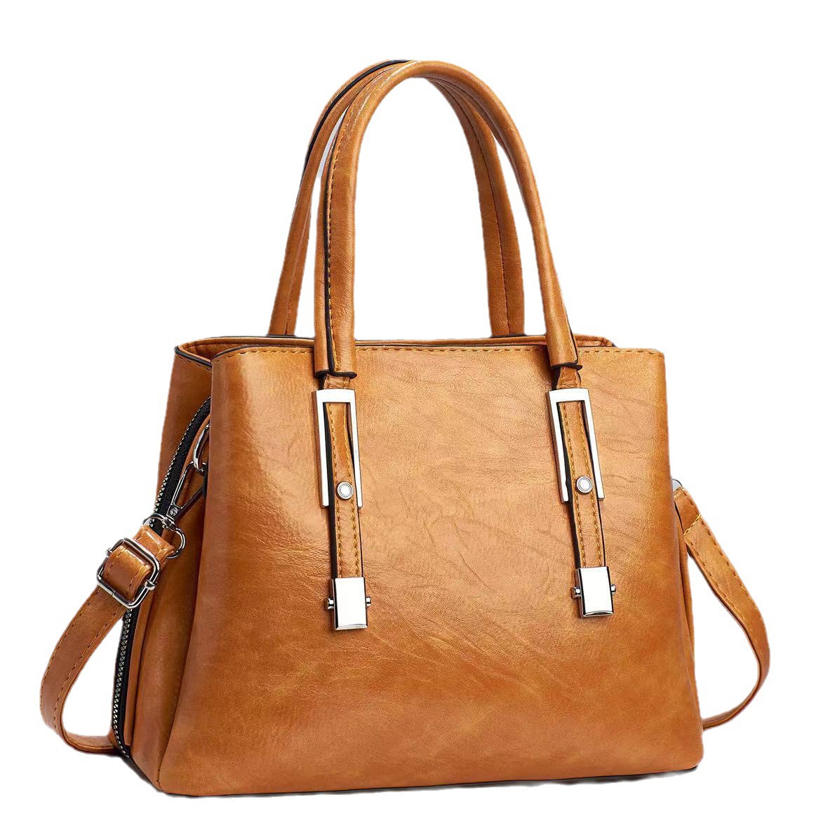 A best-selling women's bag, a middle-aged single-shoulder crossbody bag with a stylish retro pattern and versatile design. It's a new summer 2023 fashion handbag Application Scenario