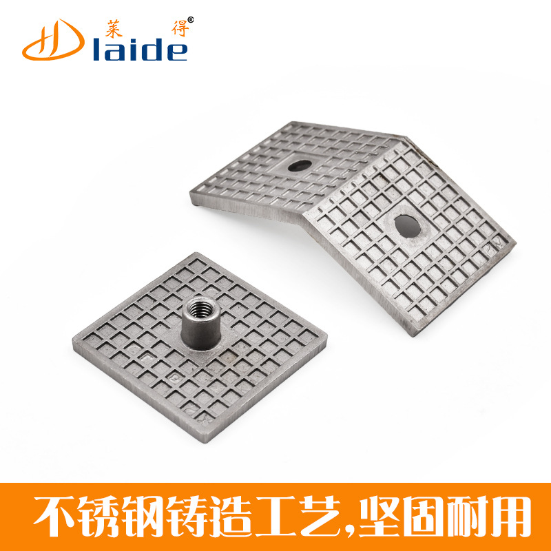 Foreign trade bathroom glass clamps, glass fixing clamps, stainless steel shower room corner codes, shower room glass clamps are precisely cast at 90 degrees Application Scenario