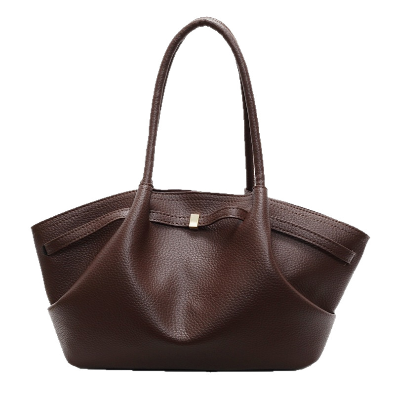 High-end pleated fashionable hand-held underarm bag for women, 2025 new stylish large-capacity tote bag, commuter single-shoulder bag Item Picture