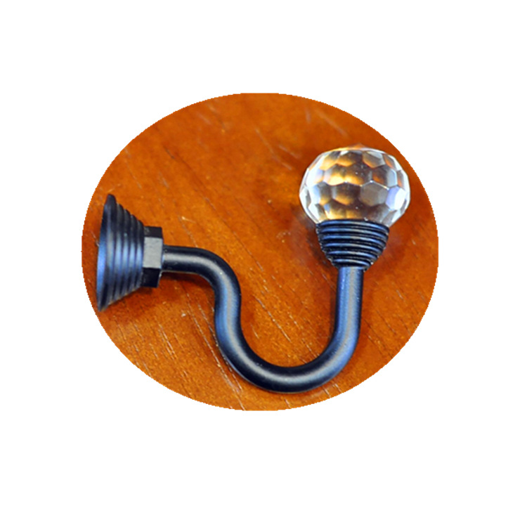 【 Yonghao Hardware 】 Factory direct cross-border supply mini small C hook round crystal curtain wall hook Item Picture