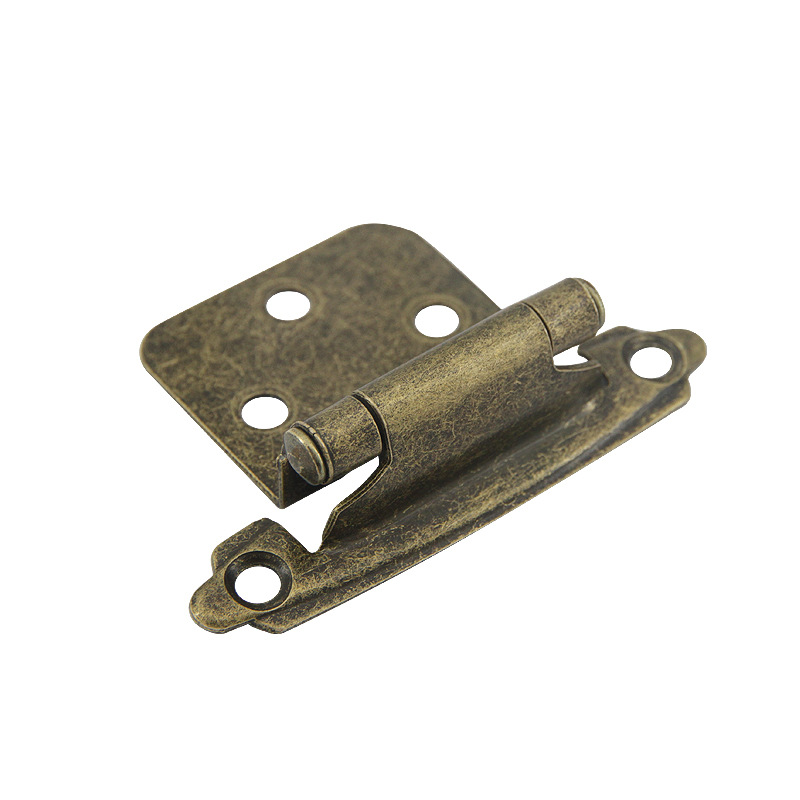 Tuochen black American-style hinges, spring hinges, furniture cabinets, wardrobes, hydraulic buffer self-closing iron hinges Item Picture