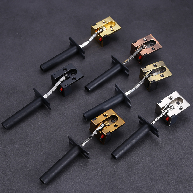 The hotel door is concealed with anti-theft chains and hidden safety chains. The hotel door is equipped with invisible anti-theft latch bolts and hidden safety door chains Application Scenario