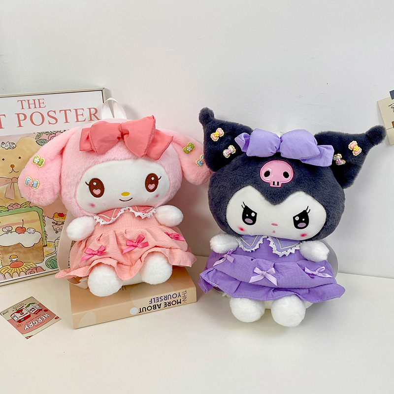 New cartoon plush bag, cute, stylish and trendy backpack, girlish accessory backpack, claw machine doll exchange gift full figure