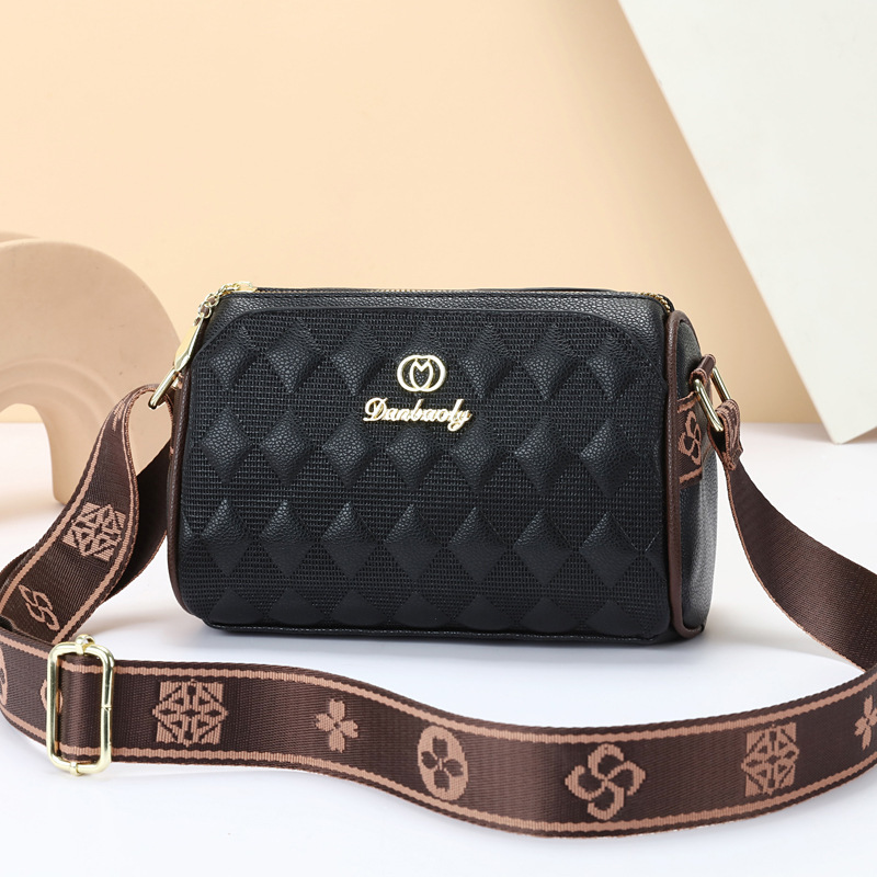 Embossed round bag, versatile and simple single-shoulder crossbody bag, small bag, women's new style, foreign trade manufacturer, summer 2023 Korean version Specification drawing