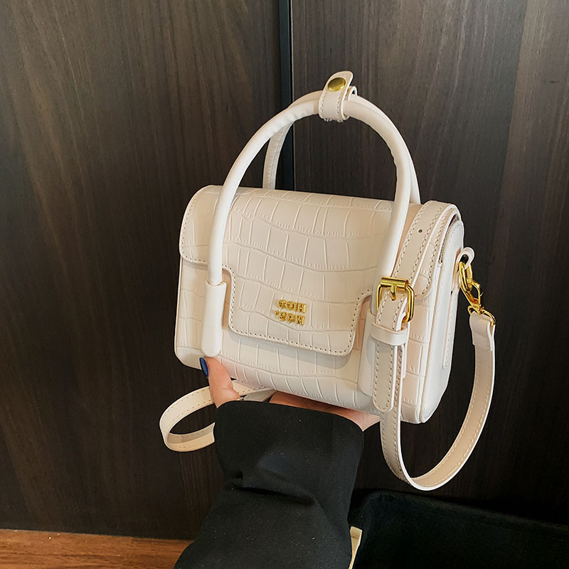 Simple and versatile hand-held small square bag, 2025 new style, high-end and fashionable single-shoulder bag, Korean version niche design crossbody bag full figure