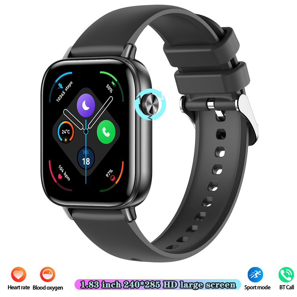 The new I128 smartwatch features a step count, heart rate monitoring, Bluetooth call, 1.69 touch screen, and a smart bracelet full figure