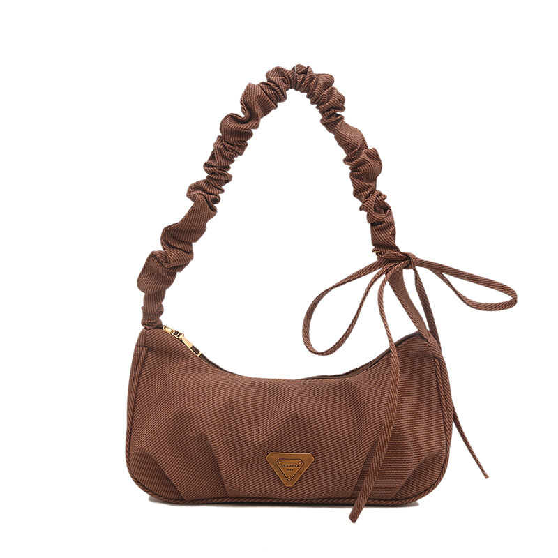 Fashion bags for Women 2025: This year's popular underarm bags, pleated solid color single-shoulder bags, and cross-border crossbody bags Item Picture